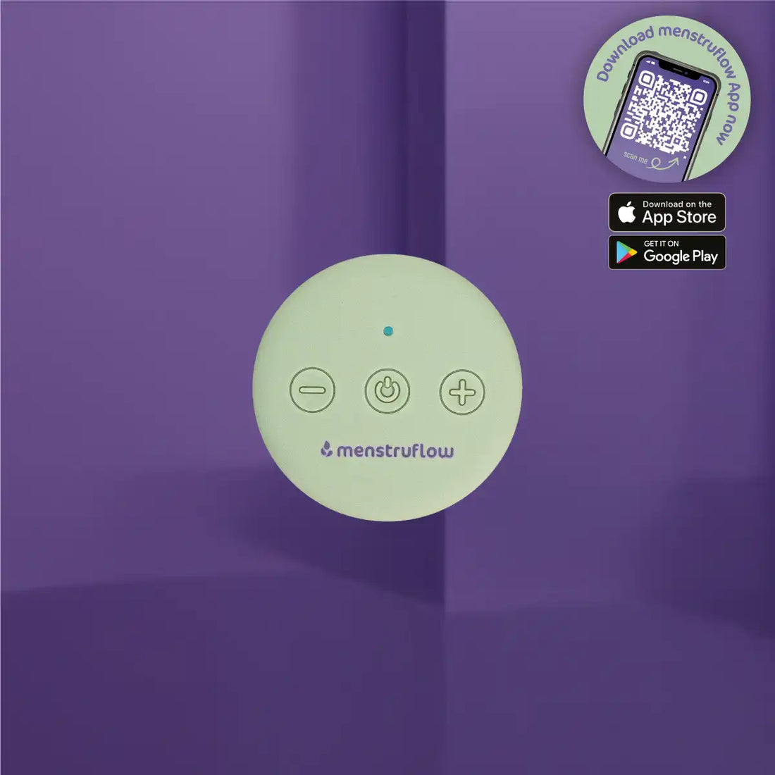 menstruflow ONEflow Massagepad für die Periode mit Zubehör